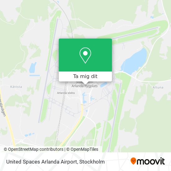 United Spaces Arlanda Airport karta