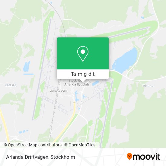 Arlanda Driftvägen karta