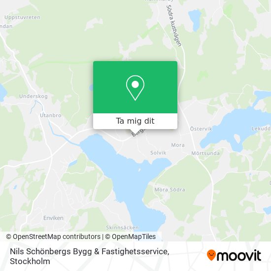 Nils Schönbergs Bygg & Fastighetsservice karta