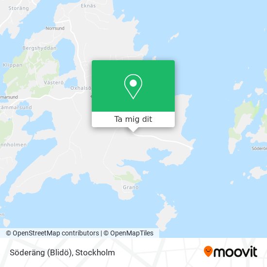 Söderäng (Blidö) karta