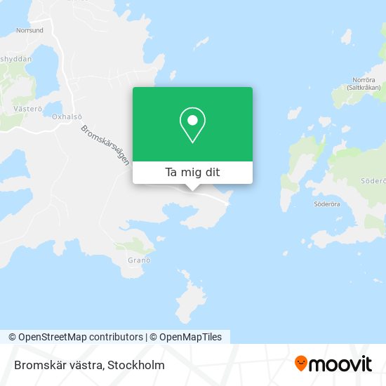 Bromskär västra karta