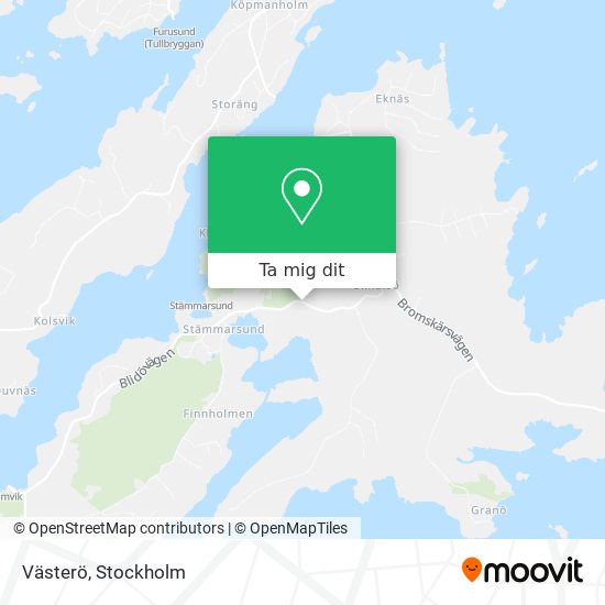 Västerö karta