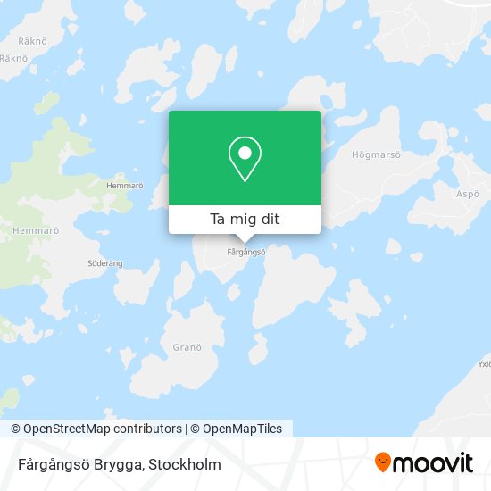 Fårgångsö Brygga karta