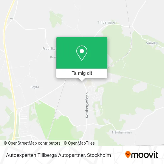 Autoexperten Tillberga Autopartner karta