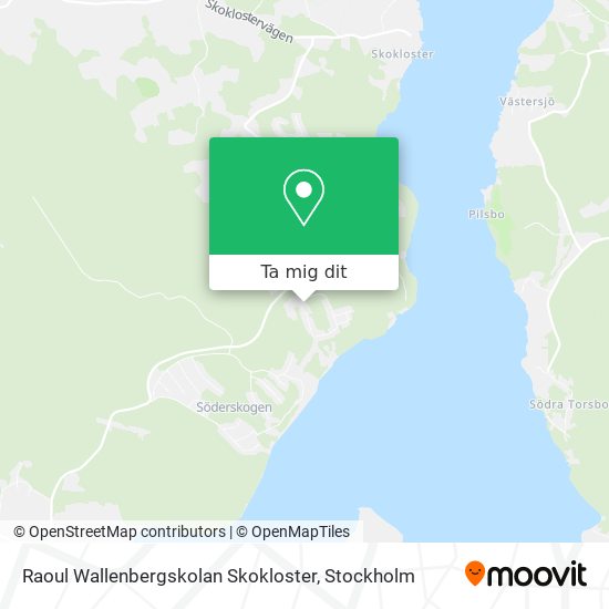 Raoul Wallenbergskolan Skokloster karta