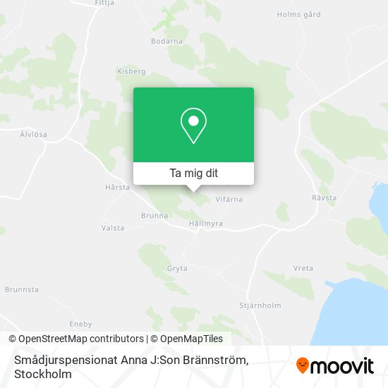 Smådjurspensionat Anna J:Son Brännström karta