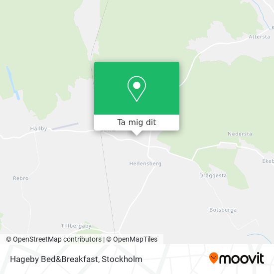 Hageby Bed&Breakfast karta