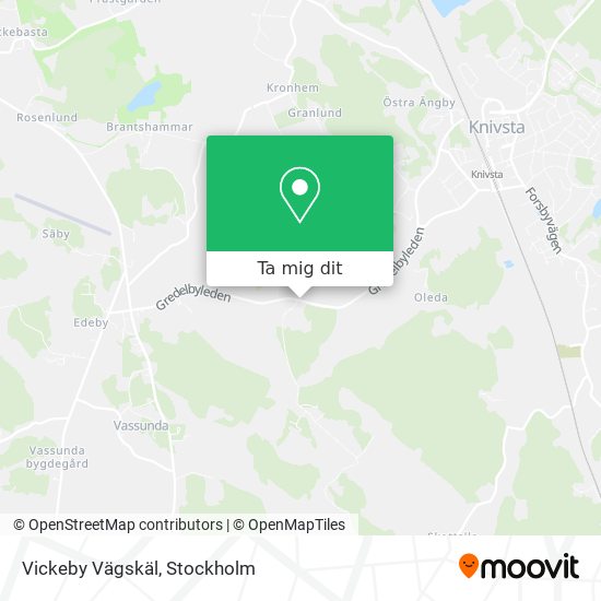 Vickeby Vägskäl karta