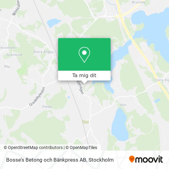 Bosse's Betong och Bänkpress AB karta