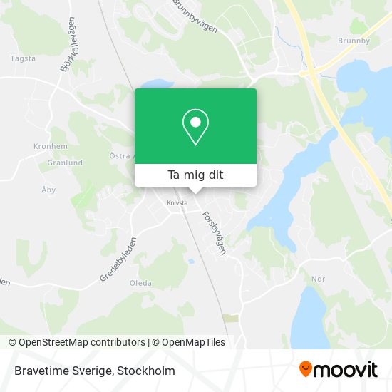 Bravetime Sverige karta