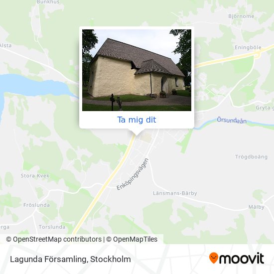 Lagunda Församling karta