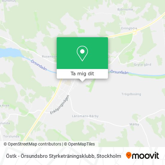 Östk - Örsundsbro Styrketräningsklubb karta