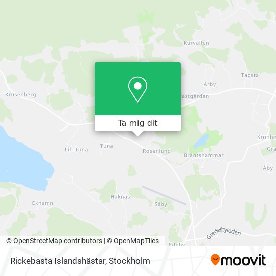 Rickebasta Islandshästar karta