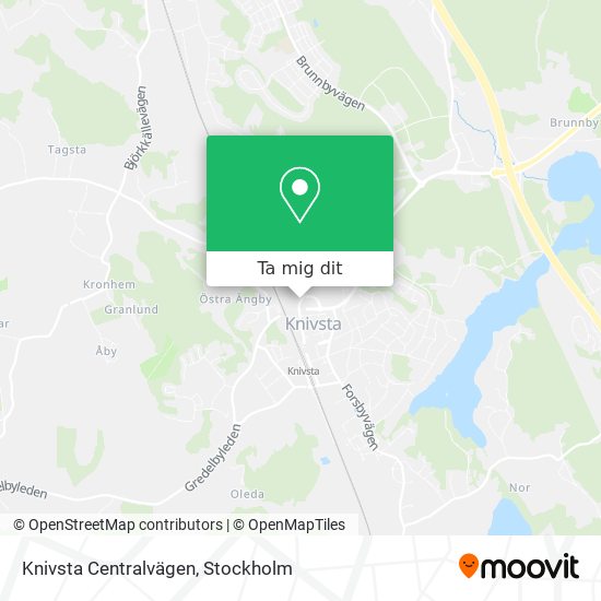 Knivsta Centralvägen karta