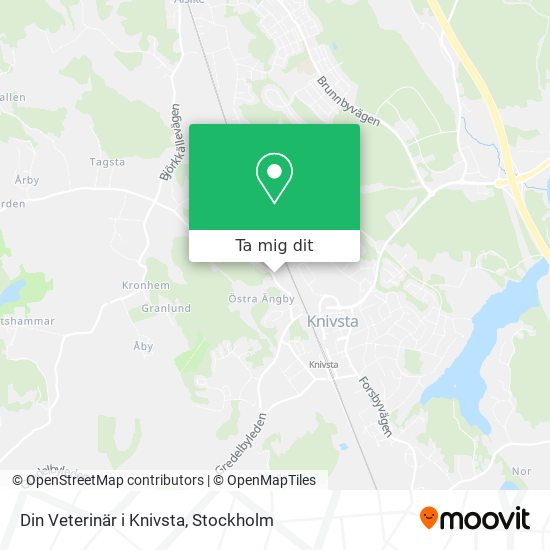 Din Veterinär i Knivsta karta