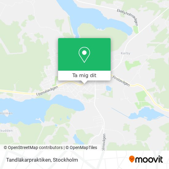 Tandläkarpraktiken karta