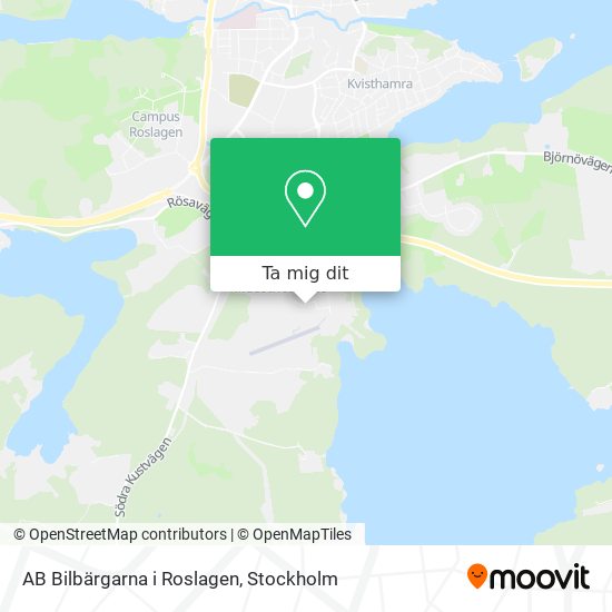 AB Bilbärgarna i Roslagen karta