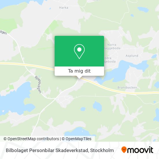 Bilbolaget Personbilar Skadeverkstad karta