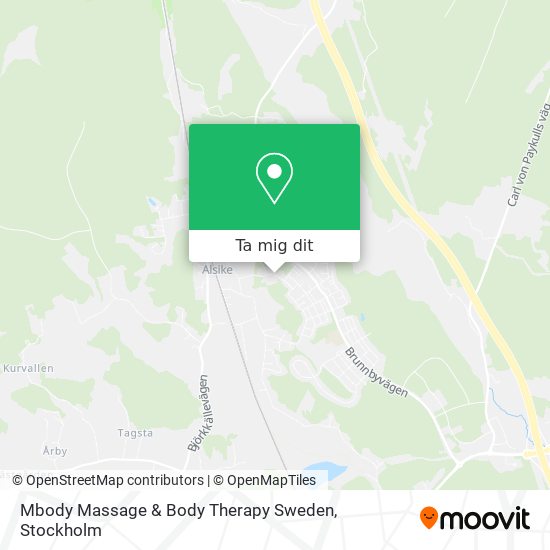 Mbody Massage & Body Therapy Sweden karta