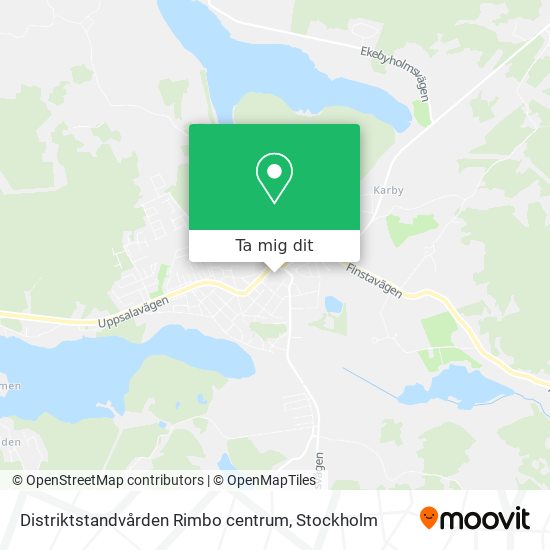 Distriktstandvården Rimbo centrum karta