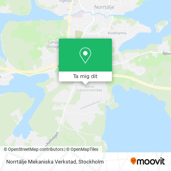 Norrtälje Mekaniska Verkstad karta