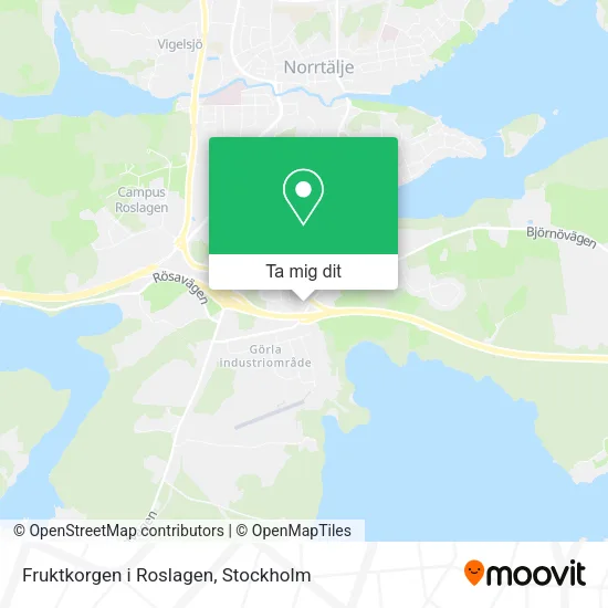 Fruktkorgen i Roslagen karta