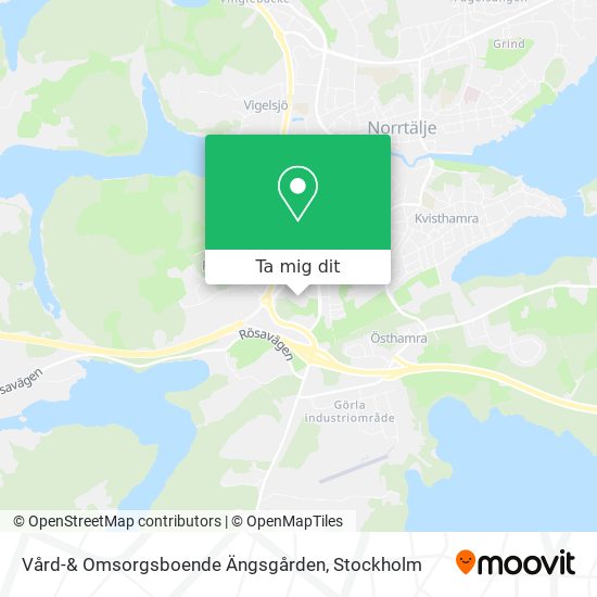 Vård-& Omsorgsboende Ängsgården karta