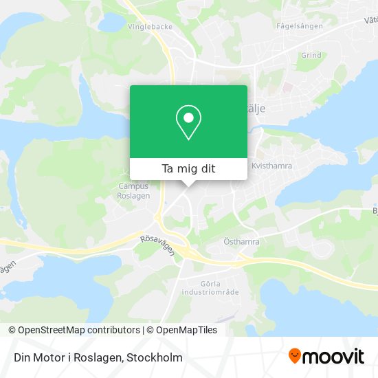 Din Motor i Roslagen karta