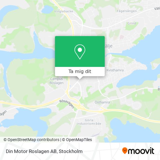 Din Motor Roslagen AB karta