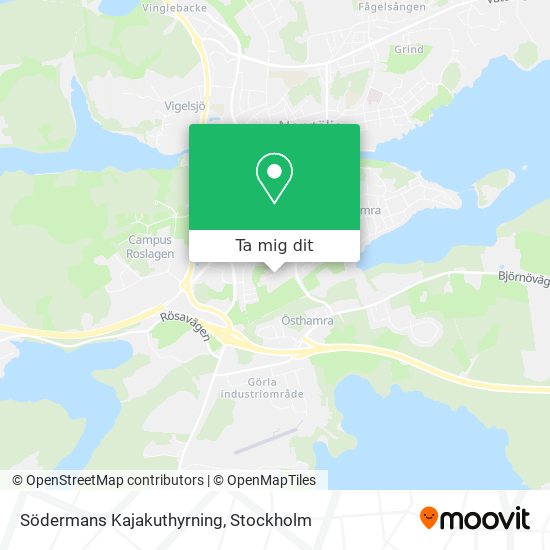 Södermans Kajakuthyrning karta