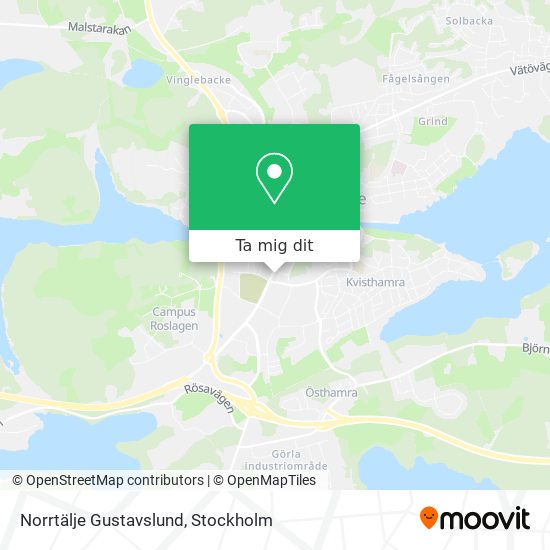 Norrtälje Gustavslund karta