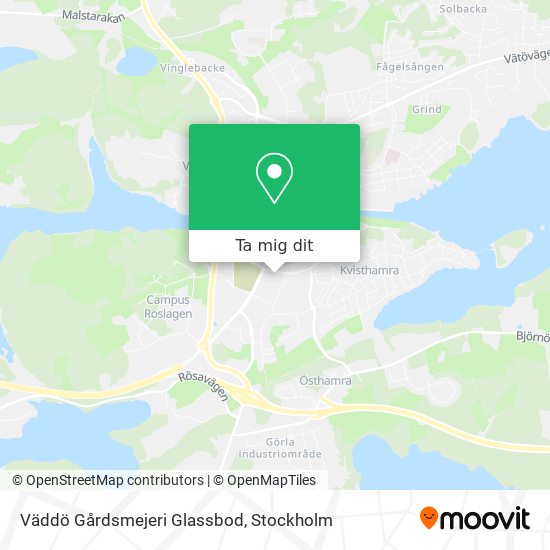 Väddö Gårdsmejeri Glassbod karta