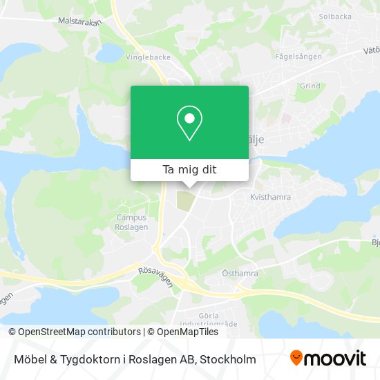 Möbel & Tygdoktorn i Roslagen AB karta