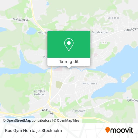 Kac Gym Norrtälje karta