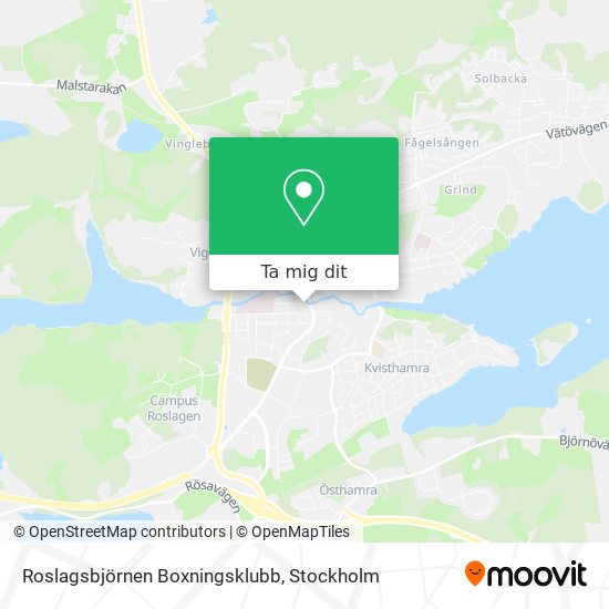 Roslagsbjörnen Boxningsklubb karta