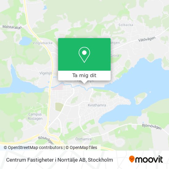Centrum Fastigheter i Norrtälje AB karta