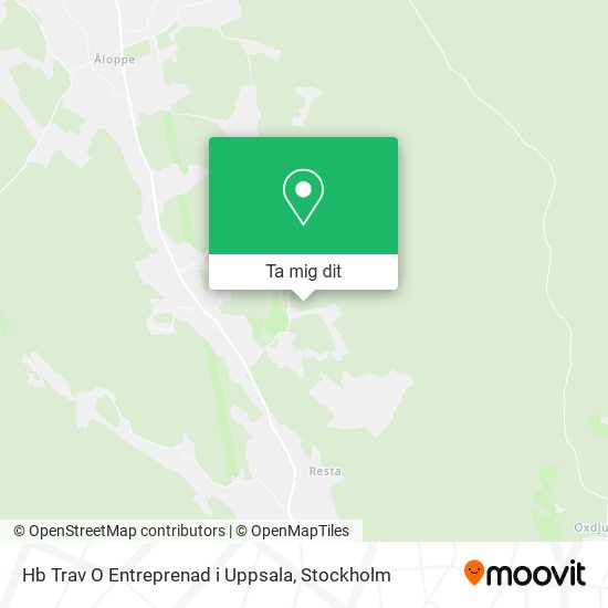 Hb Trav O Entreprenad i Uppsala karta