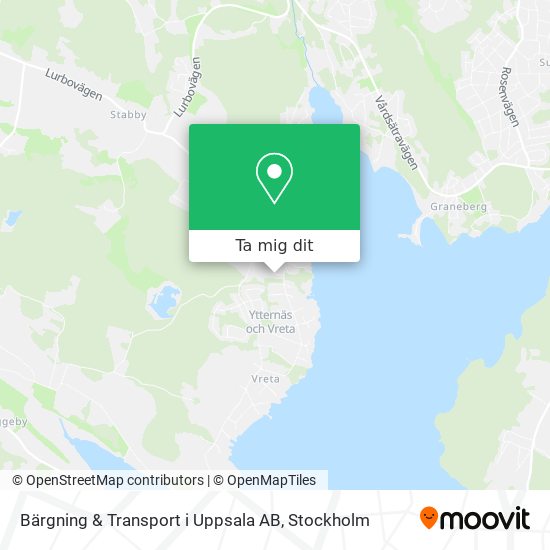 Bärgning & Transport i Uppsala AB karta