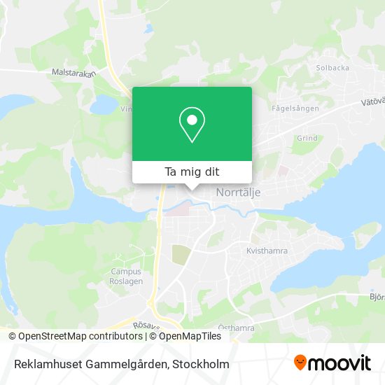 Reklamhuset Gammelgården karta