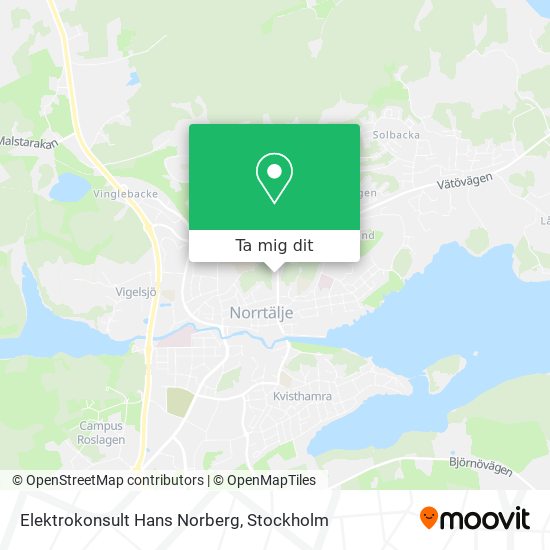Elektrokonsult Hans Norberg karta