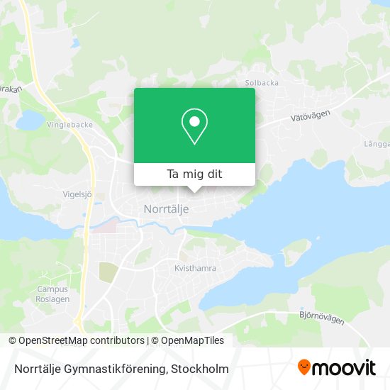 Norrtälje Gymnastikförening karta