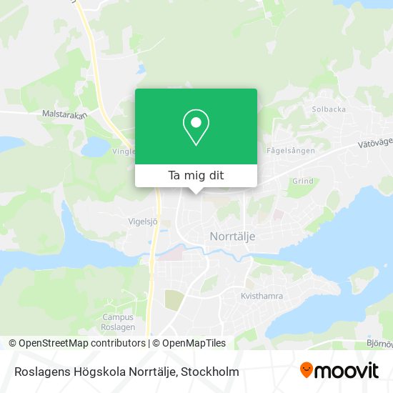 Roslagens Högskola Norrtälje karta