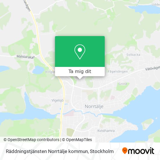 Räddningstjänsten Norrtälje kommun karta
