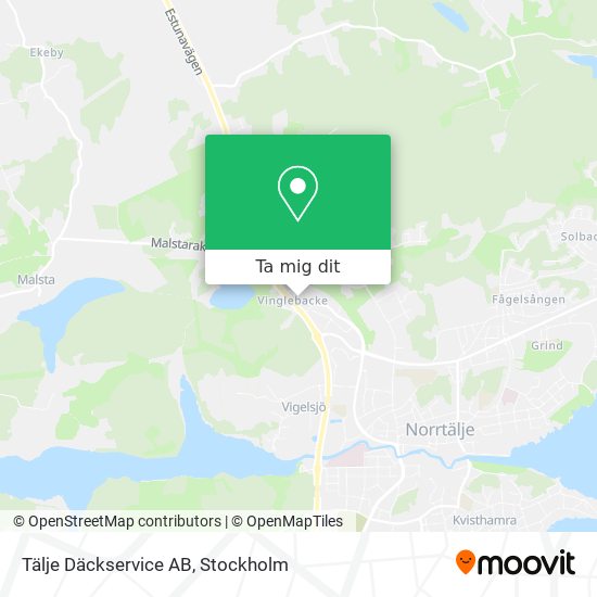 Tälje Däckservice AB karta