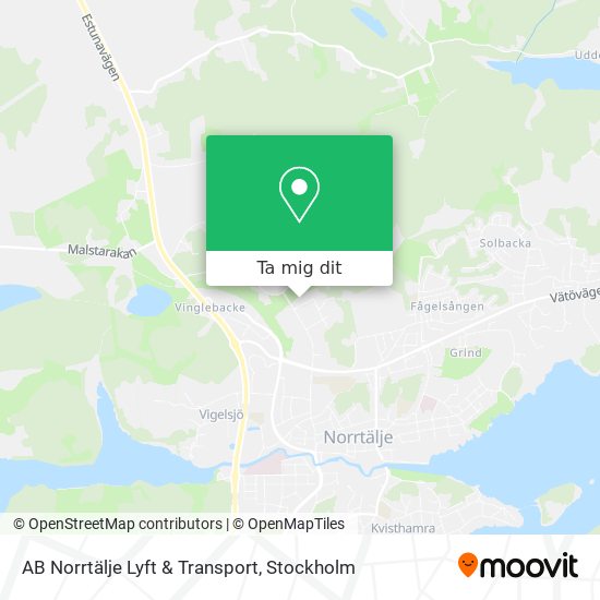 AB Norrtälje Lyft & Transport karta
