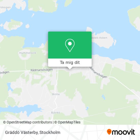 Gräddö Västerby karta