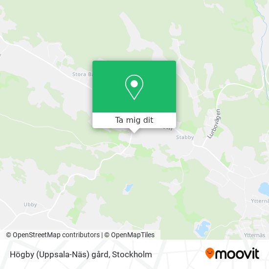 Högby (Uppsala-Näs) gård karta