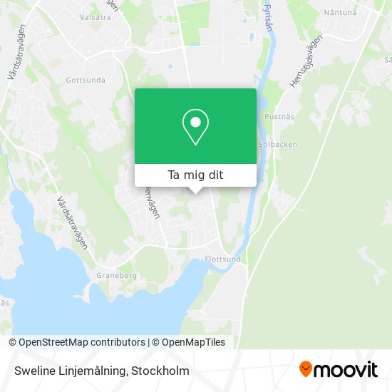 Sweline Linjemålning karta