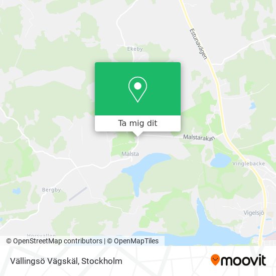 Vällingsö Vägskäl karta