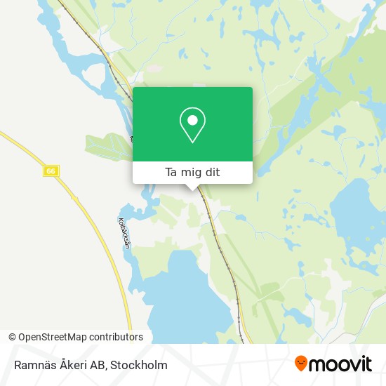 Ramnäs Åkeri AB karta